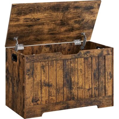 VASAGLE Banc de rangement avec charnières de sécurité - Meuble de stockage - Publicité VASAGLE Banc de rangement avec charnières de sécurité - Meuble de stockage - Publicité