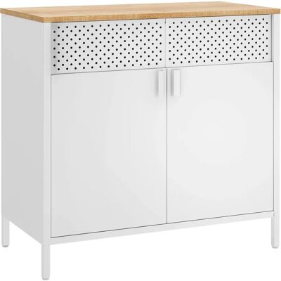 Armoire de rangement à double porte - Style industriel - Publicité Armoire de rangement à double porte - Style industriel - Publicité