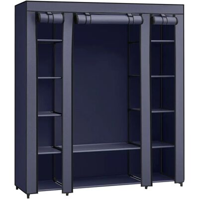 Armoire en Tissu Bleu Marine SONGMICS - Rangement Vêtements - Publicité Armoire en Tissu Bleu Marine SONGMICS - Rangement Vêtements - Publicité