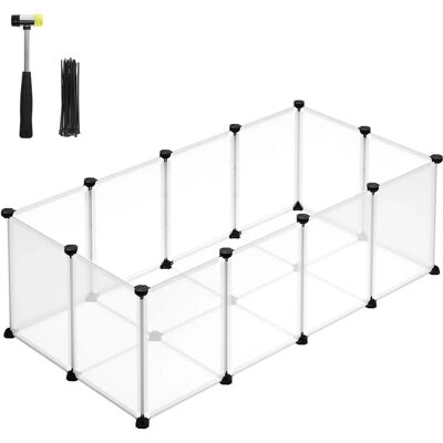 SONGMICS Pet Enclosure with Playpen, 20 Panels - Small Animal Cage SONGMICS Pet Enclosure with Playpen, 20 Panels - Small Animal Cage