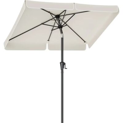 Parasol rectangulaire beige SONGMICS - Protection solaire Parasol rectangulaire beige SONGMICS - Protection solaire