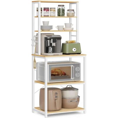 SONGMICS VASAGLE Kitchen Shelf - Adjustable 6-Tier Steel Frame Storage SONGMICS VASAGLE Kitchen Shelf - Adjustable 6-Tier Steel Frame Storage