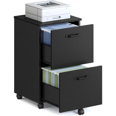 VASAGLE - OFC040B01 - Matte Black - 2 Drawers - Filing cabinet VASAGLE - OFC040B01 - Matte Black - 2 Drawers - Filing cabinet