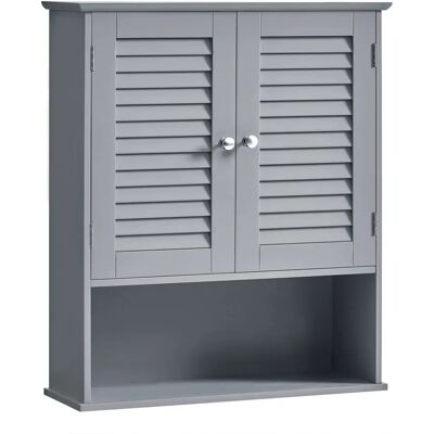 VASAGLE Wand-Badezimmerschrank mit verstellbarem Einlegeboden - Grau VASAGLE Wand-Badezimmerschrank mit verstellbarem Einlegeboden - Grau