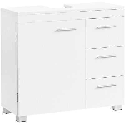 VASAGLE Waschtischunterschrank ohne Waschbecken weiß 70x30x64 cm VASAGLE Waschtischunterschrank ohne Waschbecken weiß 70x30x64 cm