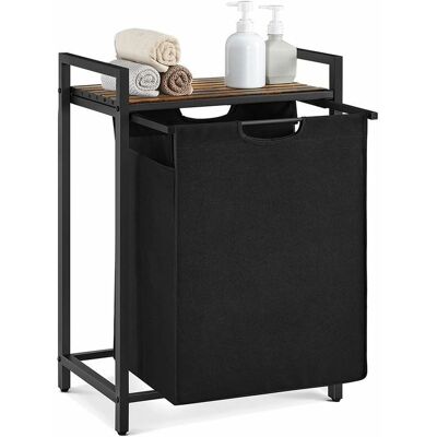 VASAGLE 65L Wasmand - Vintage staal en stofontwerp VASAGLE 65L Wasmand - Vintage staal en stofontwerp