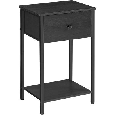Table de Nuit VASAGLE avec Tiroir en Tissu et Étagère - 61cm de Haut - Publicité Table de Nuit VASAGLE avec Tiroir en Tissu et Étagère - 61cm de Haut - Publicité