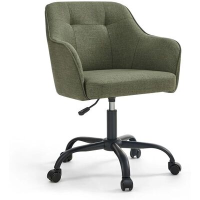 SONGMICS Office Chair - Green - Cotton-Linen Fabric - Adjustable Height SONGMICS Office Chair - Green - Cotton-Linen Fabric - Adjustable Height