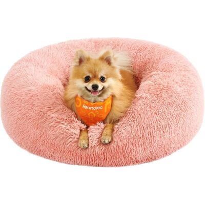 Lit pour chien rose Feandrea - Surface en peluche douce - Publicité Lit pour chien rose Feandrea - Surface en peluche douce - Publicité