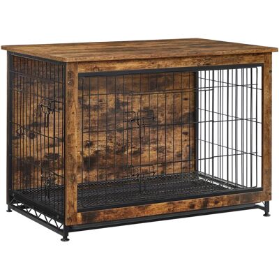 Cage pour Chiens Marron Vintage - Haute Résistance - Publicité Cage pour Chiens Marron Vintage - Haute Résistance - Publicité