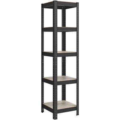 Étagère en acier SONGMICS - 37x37x150cm - Gris et noir Étagère en acier SONGMICS - 37x37x150cm - Gris et noir