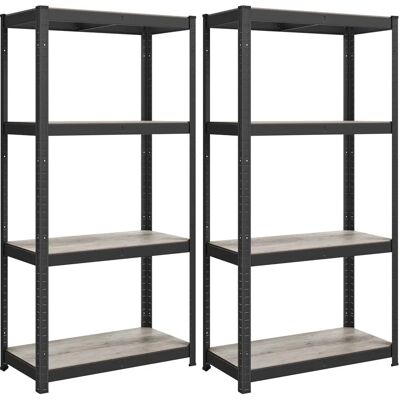 Étagère robuste en acier avec 4 niveaux ajustables - 520kg Étagère robuste en acier avec 4 niveaux ajustables - 520kg