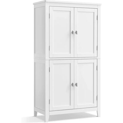 Armadio da Bagno VASAGLE - 4 Porte, Ripiani Regolabili, Autoportante Armadio da Bagno VASAGLE - 4 Porte, Ripiani Regolabili, Autoportante