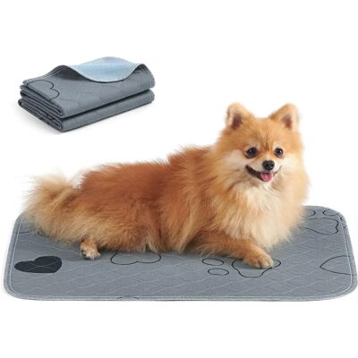 FEANDREA - Welpen-Unterlagen 61x46 cm - Grau - Pet Pad FEANDREA - Welpen-Unterlagen 61x46 cm - Grau - Pet Pad