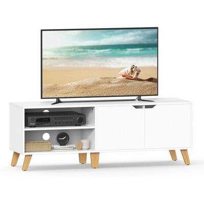 VASAGLE Valkoinen TV-taso - 140 cm - 2 Ovet VASAGLE Valkoinen TV-taso - 140 cm - 2 Ovet