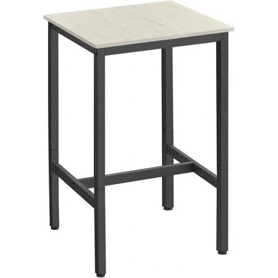 VASAGLE Black Square Bar Table - Industrial Style VASAGLE Black Square Bar Table - Industrial Style