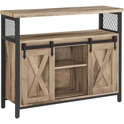 VASAGLE Natur / Schwarz Sideboard - Aufbewahrungslösung VASAGLE Natur / Schwarz Sideboard - Aufbewahrungslösung