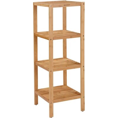 Pricenet Bambus-Stapelregal - Umweltfreundlich, 4-stufig, vielseitiges Regal Pricenet Bambus-Stapelregal - Umweltfreundlich, 4-stufig, vielseitiges Regal