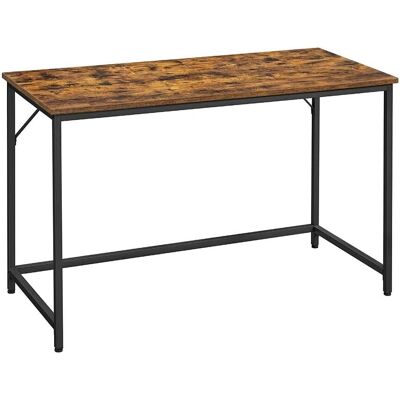 VASAGLE Scrittoio Compatto - Marrone Vintage / Nero Inchiostro - 60 x 120 x 76 cm - Scrivania VASAGLE Scrittoio Compatto - Marrone Vintage / Nero Inchiostro - 60 x 120 x 76 cm - Scrivania