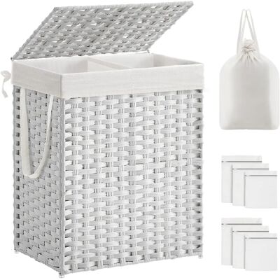 SONGMICS LCB251W01V1 - Handwoven Laundry Basket - Laundry Basket SONGMICS LCB251W01V1 - Handwoven Laundry Basket - Laundry Basket