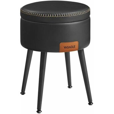 VASAGLE Ottoman mit Stauraum - Runde moderner Hocker VASAGLE Ottoman mit Stauraum - Runde moderner Hocker