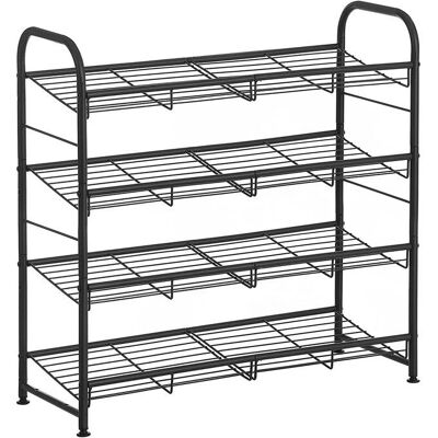 Organisateur de chaussures Songmics LMR067B01 - Capacité pour 12 paires - Structure métallique noire - Publicité Organisateur de chaussures Songmics LMR067B01 - Capacité pour 12 paires - Structure métallique noire - Publicité