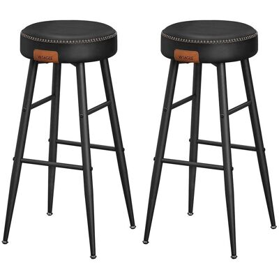 MID.YOU LBC090B01 Schwarze Barhocker - 2er Set MID.YOU LBC090B01 Schwarze Barhocker - 2er Set