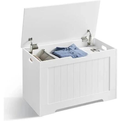 VASAGLE Tárolópad - Fehér, 76cm, Oldalkarikák VASAGLE Tárolópad - Fehér, 76cm, Oldalkarikák