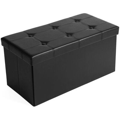 Songmics LSF105 Schwarze Sitztruhe - Hocker Songmics LSF105 Schwarze Sitztruhe - Hocker