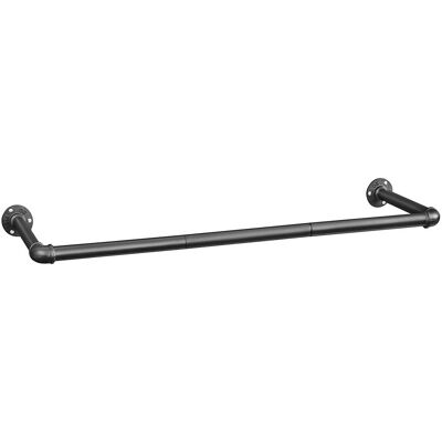 SONGMICS Wandgarderobe im Industrie-Design, Schwarz - Kleiderstange SONGMICS Wandgarderobe im Industrie-Design, Schwarz - Kleiderstange