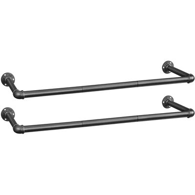 SONGMICS Seinähylly - 92x2,6cm - Musta - Seinälle SONGMICS Seinähylly - 92x2,6cm - Musta - Seinälle