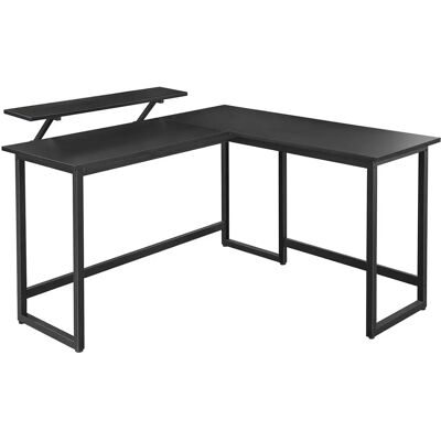 SONGMICS/VASAGLE Schwarzer L-förmiger Büro Schreibtisch - Platzsparender Ecktisch SONGMICS/VASAGLE Schwarzer L-förmiger Büro Schreibtisch - Platzsparender Ecktisch