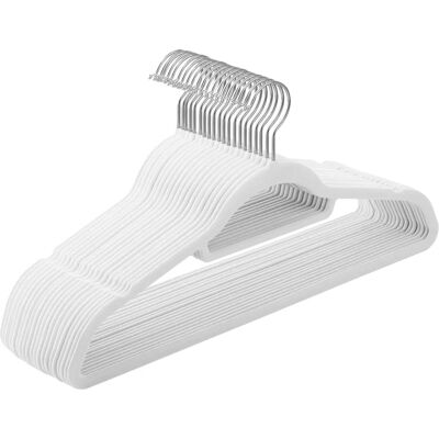 Umerașe din Velur SONGMICS, 20 BUC, Ultra Subțiri, Antiderapante, cu Organizator de Cravate, Cârje Rotative 360° Umerașe din Velur SONGMICS, 20 BUC, Ultra Subțiri, Antiderapante, cu Organizator de Cravate, Cârje Rotative 360°