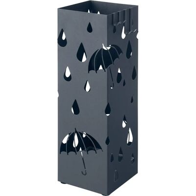 SONGMICS Anthrazitgrauer Metall-Regenschirmständer mit Ablagerost & Haken SONGMICS Anthrazitgrauer Metall-Regenschirmständer mit Ablagerost & Haken