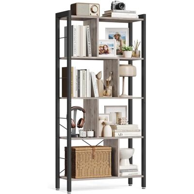 VASAGLE Large 4-Tier Bookcase - Rustic Industrial Style Shelf VASAGLE Large 4-Tier Bookcase - Rustic Industrial Style Shelf