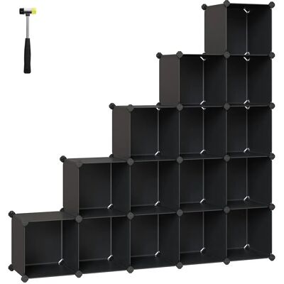 Songmics Sort 15-kube Opbevaringssystem - Skostativ/DIY Songmics Sort 15-kube Opbevaringssystem - Skostativ/DIY
