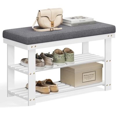 Pricenet Bambus Schuhbank - 2 Regale - 150kg Belastbarkeit Pricenet Bambus Schuhbank - 2 Regale - 150kg Belastbarkeit