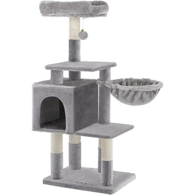 Arbre à Chat Songmics Feandrea - Multiniveaux, 110cm, Gris Clair - Arbre à chat - Publicité Arbre à Chat Songmics Feandrea - Multiniveaux, 110cm, Gris Clair - Arbre à chat - Publicité