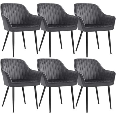 Pricenet Chaise Tapissée en Velours - Siège Large et Pieds Métalliques - Chaise - Publicité Pricenet Chaise Tapissée en Velours - Siège Large et Pieds Métalliques - Chaise - Publicité