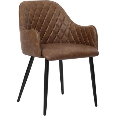 SONGMICS Chaise de salle à manger vintage rembourrée marron - Chaise de salle à manger - Publicité SONGMICS Chaise de salle à manger vintage rembourrée marron - Chaise de salle à manger - Publicité