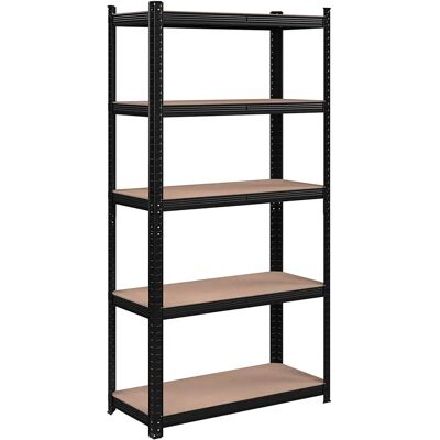 Songmics Sorte Tunge Hyldesystem - 5 Justerbare Hylder - 180x90x40cm Songmics Sorte Tunge Hyldesystem - 5 Justerbare Hylder - 180x90x40cm