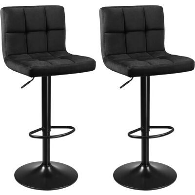 SONGMICS Tabourets de bar en velours, lot de 2, hauteur réglable, pivotants avec repose-pieds - Publicité SONGMICS Tabourets de bar en velours, lot de 2, hauteur réglable, pivotants avec repose-pieds - Publicité