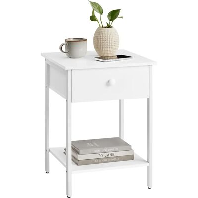 VASAGLE Nachttisch - Moderner Beistelltisch mit Schublade & Regal VASAGLE Nachttisch - Moderner Beistelltisch mit Schublade & Regal