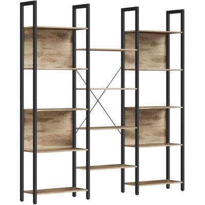 VASAGLE Bücherregal mit 14 Ablagen - Industrielles Design Möbel VASAGLE Bücherregal mit 14 Ablagen - Industrielles Design Möbel
