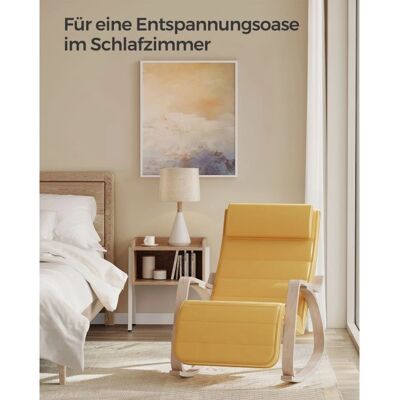 SONGMICS Gelb Braun Stoff Sessel - Loungesessel SONGMICS Gelb Braun Stoff Sessel - Loungesessel