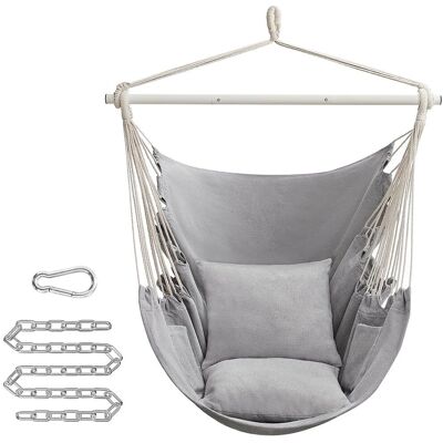 SONGMICS - Hängesessel - 2 Kissen - Metallkette - Hammock chair SONGMICS - Hängesessel - 2 Kissen - Metallkette - Hammock chair