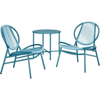 Set giardino SONGMICS Blu Lago - 3 pezzi Set giardino SONGMICS Blu Lago - 3 pezzi