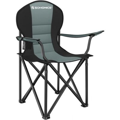 Chaise de Camping Pliable SONGMICS - Capacité 250kg - Vert, Noir Chaise de Camping Pliable SONGMICS - Capacité 250kg - Vert, Noir