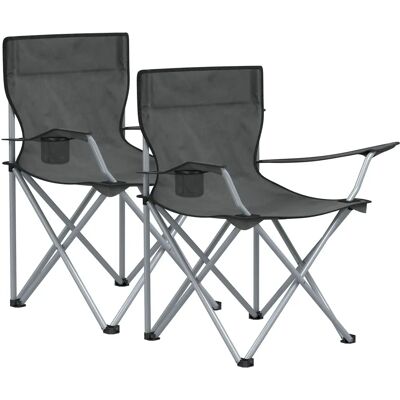 SONGMICS Set of 2 Green Foldable Camping Chairs - Camping Chairs SONGMICS Set of 2 Green Foldable Camping Chairs - Camping Chairs