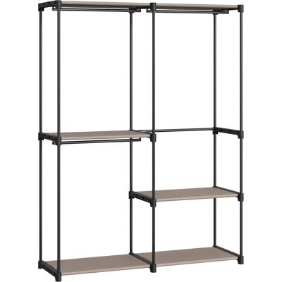 SONGMICS Taupe Offene Kleiderablage - 43x138x182 cm SONGMICS Taupe Offene Kleiderablage - 43x138x182 cm